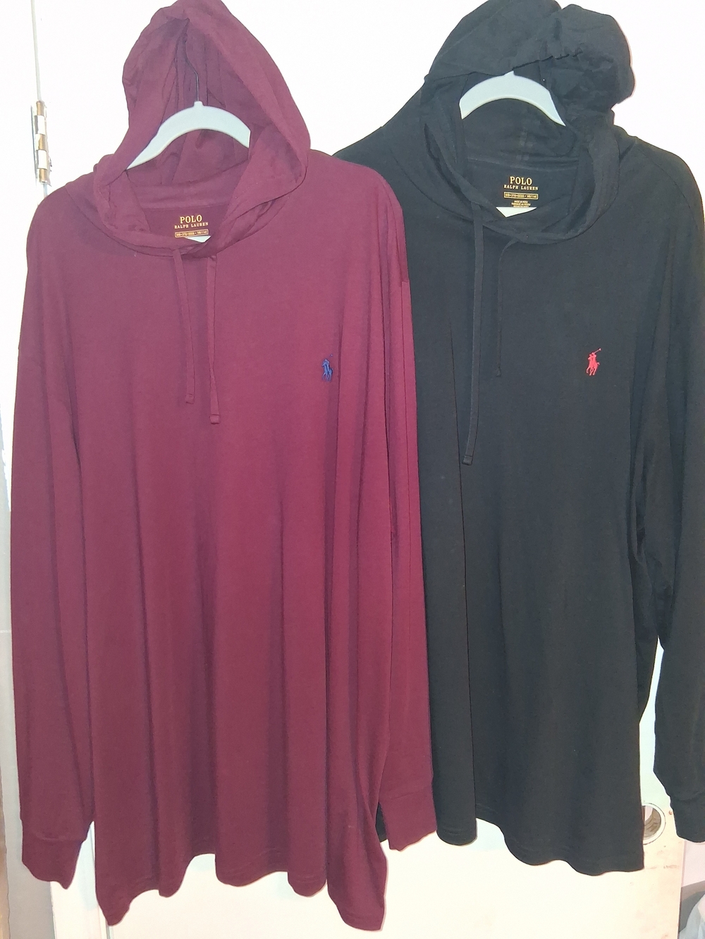Polo by Ralph Lauren Men’s Crewneck Hooded Sweaters - Burgundy & Black